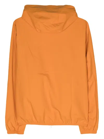 K-way Stretch Dot Lightweight Hooded Jacket In Orange