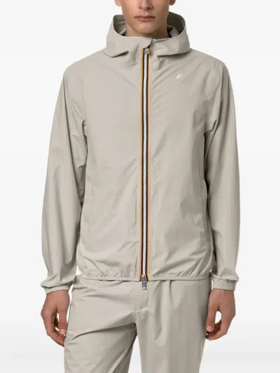 K-way Amaury Stretch Nylon Jersey In Gray