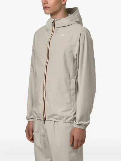 K-way Amaury Stretch Nylon Jersey In Gray