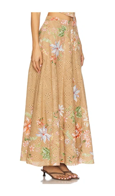 Hemant & Nandita X Revolve Long Skirt In Tan,neutral