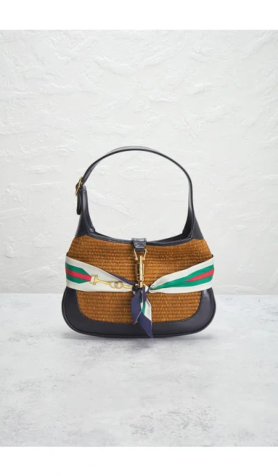 Fwrd Renew Gucci Jackie 1961 Shoulder Bag In Brown