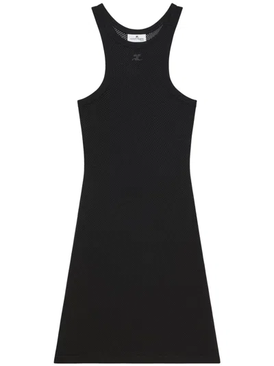Courrèges Courreges Women Short Scuba Dress In Black