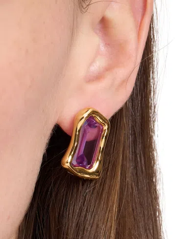 Kate Spade Cubic Zirconia Statement Stud Earrings In Light Amet