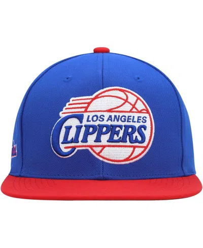 Mitchell & Ness Men's Royal/red La Clippers Hardwood Classics Essentials 2.0 Snapback Hat In Royal,red