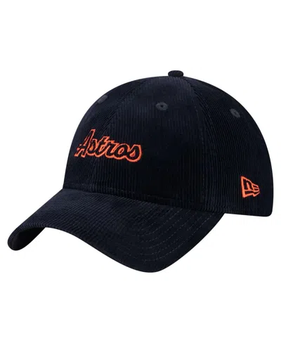 New Era Women's Black San Francisco Giants Corduroy 9twenty Adjustable Hat In Navy