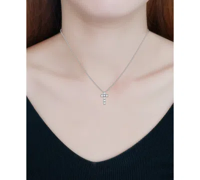 Giani Bernini Cubic Zirconia Cross Pendant Necklace, 16" + 2" Extender, Exclusively At Macy's In Gold