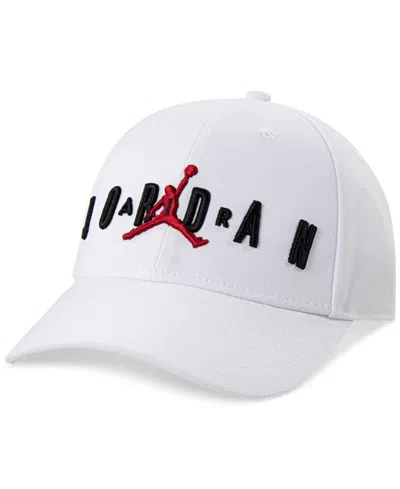 Jordan Big Kids Hrb Structured Strapback Hat In White
