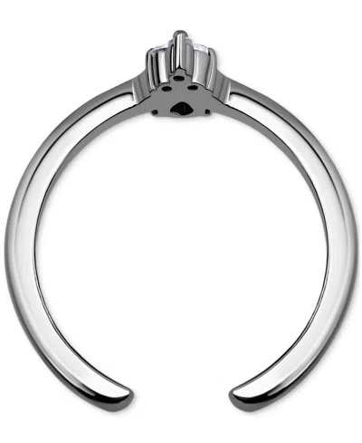 Giani Bernini Cubic Zirconia Cluster Toe Ring, Exclusively At Macy's In Silver