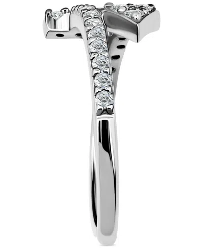 Giani Bernini Cubic Zirconia Arrow Bypass Adjustable Toe Ring In Sterling Silver (also In 18k Gold-plated Sterling In Silver