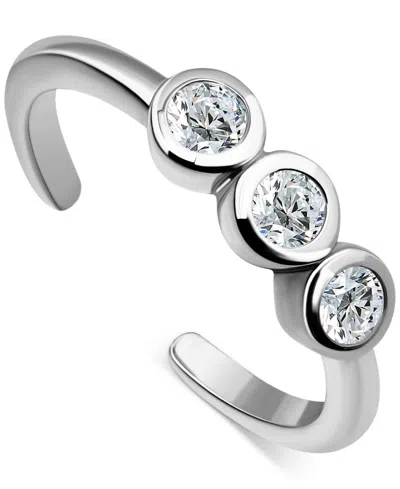 Giani Bernini Cubic Zirconia Adjustable Toe Ring In Sterling Silver (also In 18k Gold-plated Sterling Silver), Exc In Silver