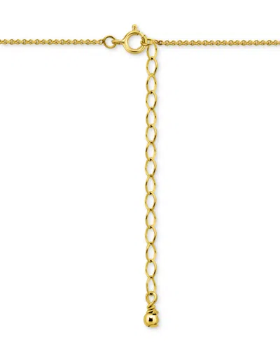 Giani Bernini Cubic Zirconia Cross Pendant Necklace, 16" + 2" Extender, Exclusively At Macy's In Silver