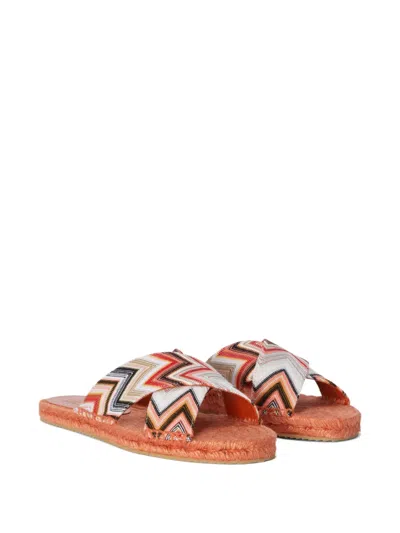 Missoni Woman Espadrilles Salmon Pink Size 6 Textile Fibers In Red