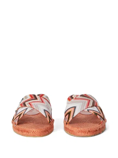 Missoni Woman Espadrilles Salmon Pink Size 6 Textile Fibers In Red