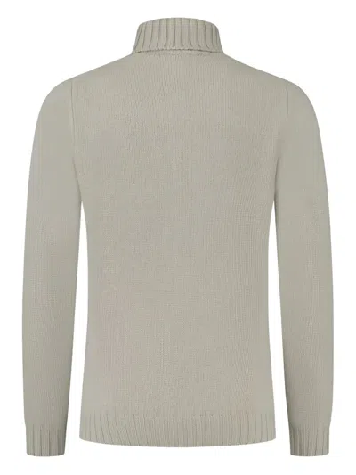 Fedeli Roll-neck Jumper In Grey