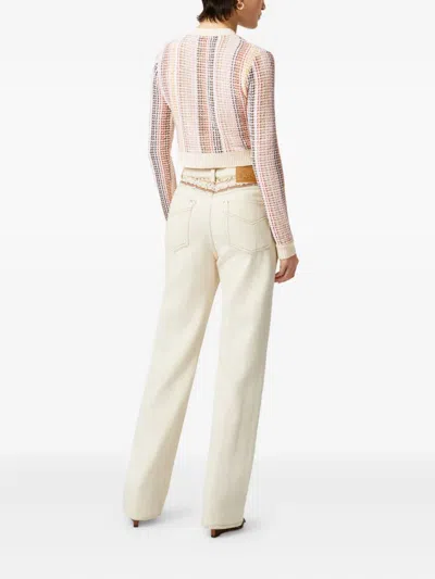 Missoni Cropped Cardigan In Neutrals