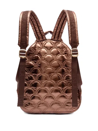&isla Quilted Backpack In Brown