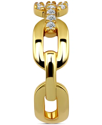 Giani Bernini Cubic Zirconia Link Adjustable Toe Ring In Sterling Silver (also In 18k Gold-plated Sterling Silver) In Gold