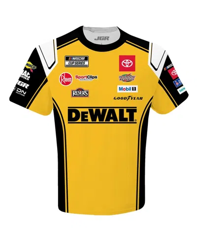 Joe Gibbs Racing Team Collection Men's Yellow Christopher Bell Dewalt Uniform T-shirt In Yellow