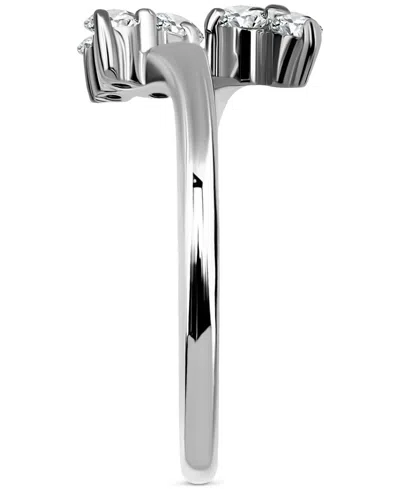 Giani Bernini Triple Round Cubic Zirconia Cluster Adjustable Toe Ring, Exclusively At Macy's In Silver