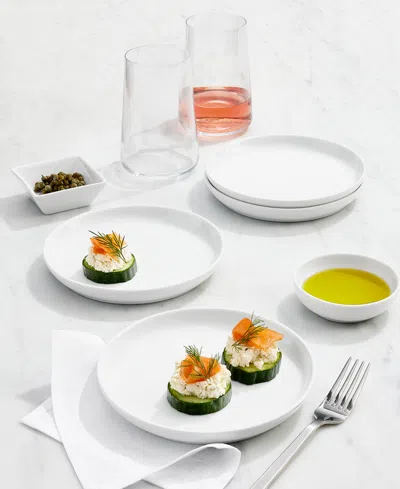 The Cellar James Appetizer Plates, Set Of 4, Exclusively At Macy's In White