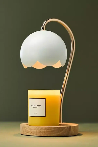 Luzè Flower Candle Warmer Lamp In White