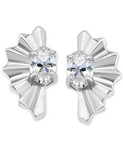 Giani Bernini Cubic Zirconia Fan Stud Earrings In Silver