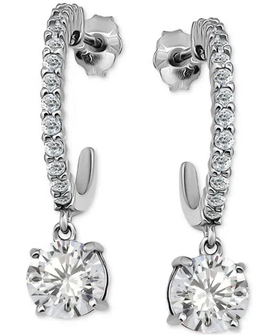 Giani Bernini Cubic Zirconia Round Hoop Earrings (3-1/4 Ct. T.w.) In 18k Gold Over Sterling Silver In Silver