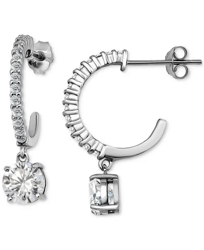 Giani Bernini Cubic Zirconia Round Hoop Earrings (3-1/4 Ct. T.w.) In 18k Gold Over Sterling Silver In Silver