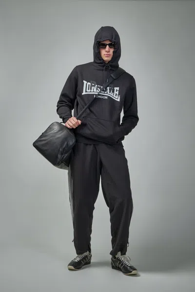 Prototypes Backless Hoodie In Black