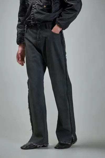 Prototypes Overdyed Outline Denim In Black