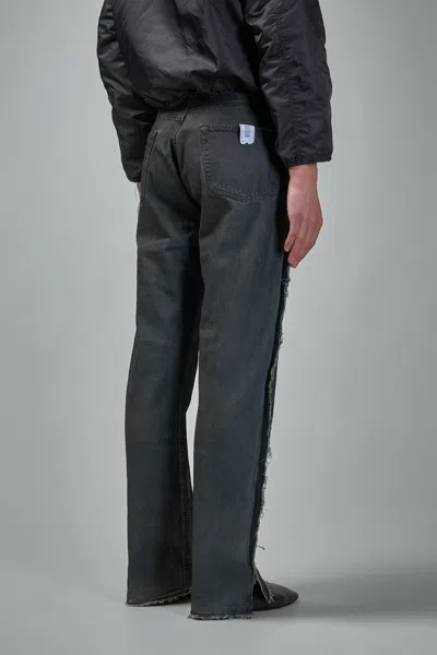 Prototypes Overdyed Outline Denim In Black