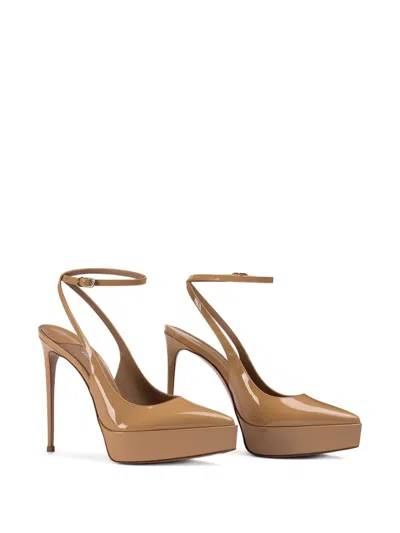 Le Silla Uma Platform Slingback Pumps In Neutrals
