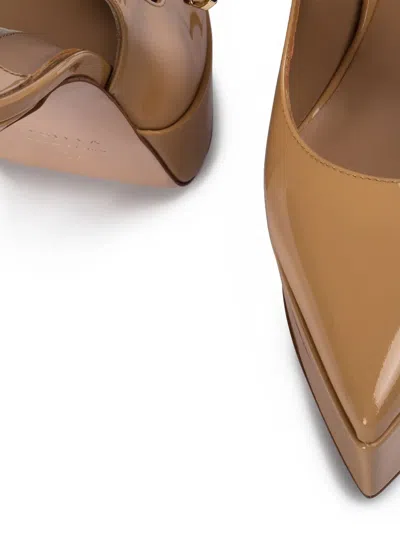 Le Silla Uma Platform Slingback Pumps In Neutrals