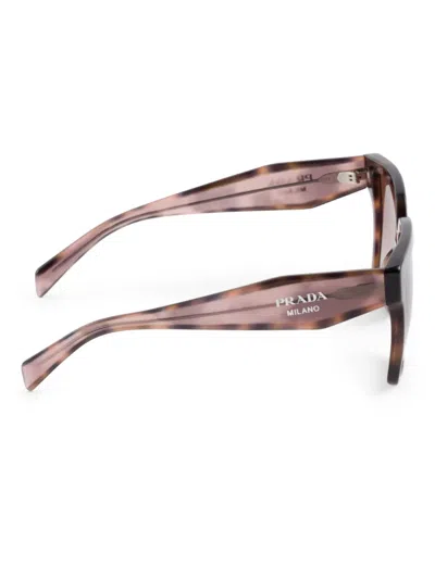 Prada Pr 24zs 07r0a6 56mm Womens Square Sunglasses In Brown