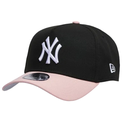 New Era New York Yankees  Yankees 9forty A-frame Cap In Black/pink