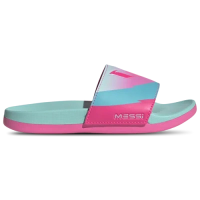 Adidas Originals Mens Adilette Comfort Slide Sandals In Aqua/pink