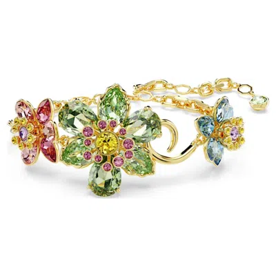 Swarovski Idyllia Multicolor Crystal Flower Bracelet