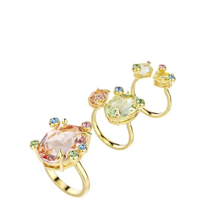 Swarovski Gema Set Of 3 Crystal Rings