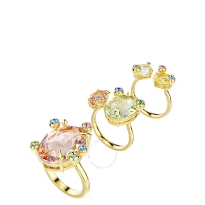 Swarovski Gema Set Of 3 Crystal Rings