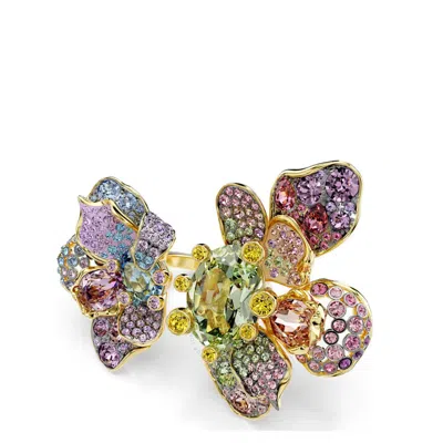 Swarovski Idyllia Mixed Metal Finish Flower Ring