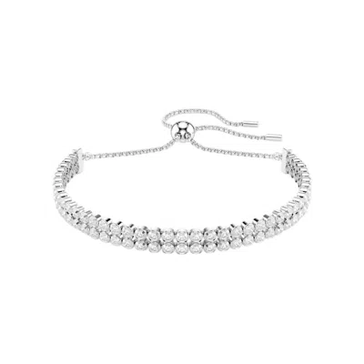Swarovski Matrix Tennis Bracelet In White