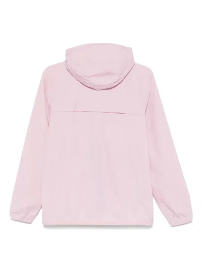 K-way Pink 'le Vrai Claude' Jacket In Pink