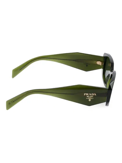 Prada Runway 49mm Rectangular Sunglasses In Green