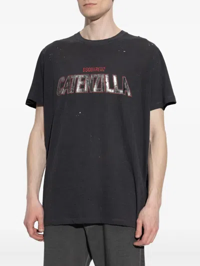 Dsquared2 Short Sleeve T-shirt In Grey