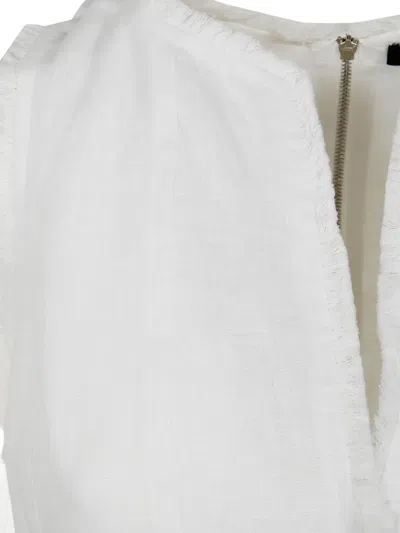 Seventy V-neck Midi Dress In White