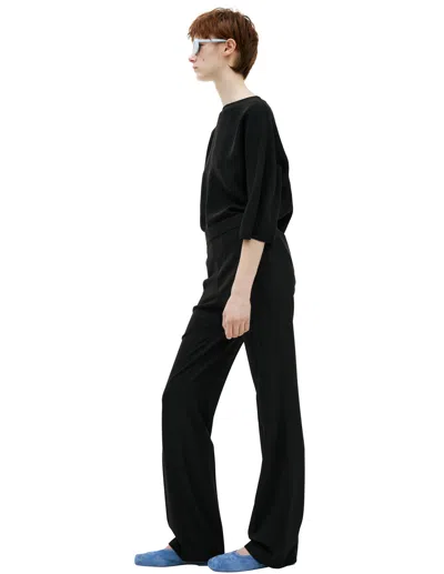 The Row Straight Trousers With Arrows In Black