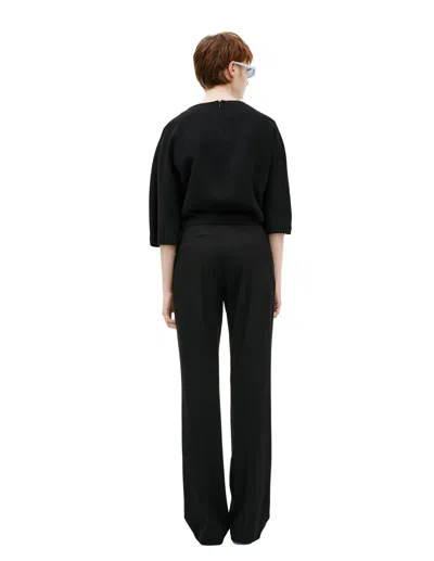The Row Straight Trousers With Arrows In Black