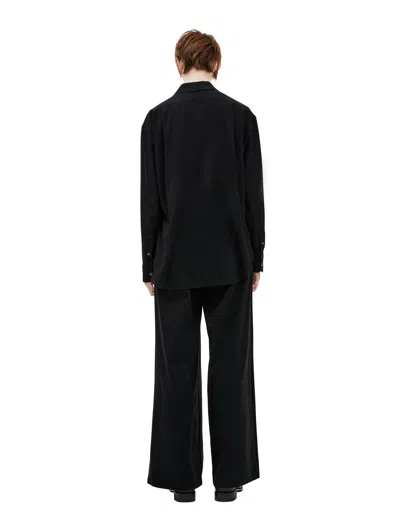 The Row Silk Button-down Shirt In Black