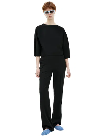 The Row Blouse With Shortened Sleeves In Black