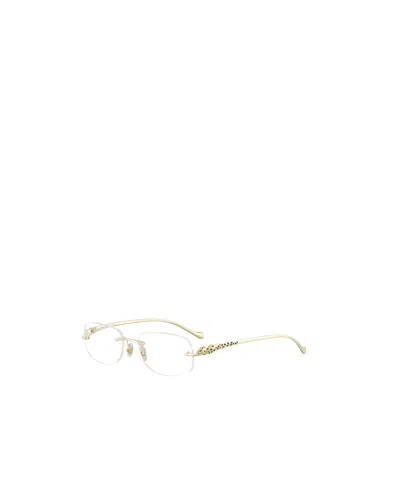 Cartier Panthère Rectangular Frame Glasses In Multi